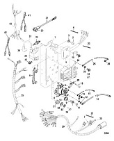 Электрические компоненты 2-Х ТАКТНОГО ПЛМ MERCURY 50EO Серийный номер от 0P325500 и выше